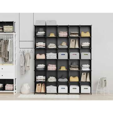 HOMIDEC 12-Cube Closet Organizer for Home and Office