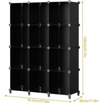 HOMIDEC 12-Cube Closet Organizer for Home and Office