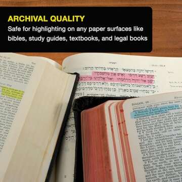 U.S. Office Supply Bible Safe Gel Highlighters, Pack of 16-2 Sets of 8 Bright Neon Fluorescent Highlight Colors Yellow, Orange, Pink, Purple, Green, Blue - Won't Bleed, Fade or Smear - Study Guide