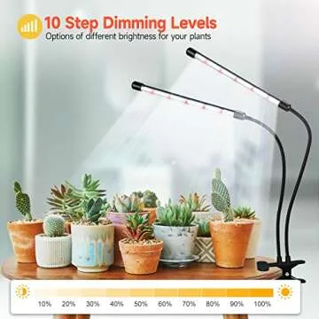 Bseah Indoor Plant Grow Light with Timer and Dimming