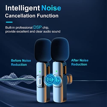 JYX Dual Wireless Lavalier Microphones for iPhone