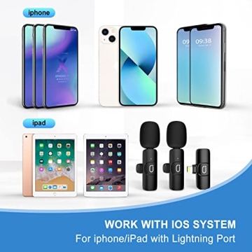 JYX Dual Wireless Lavalier Microphones for iPhone