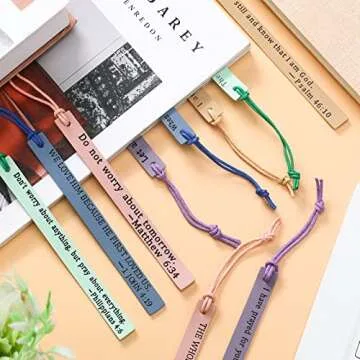 Laumoi Christian Leather Bookmarks for Book Lovers
