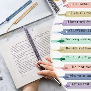 Laumoi Christian Leather Bookmarks for Book Lovers