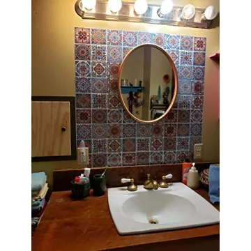 LONGKING Peel and Stick Mexican Tile Stickers for Home