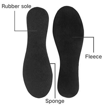 Ballet Flats Shoes -Women's Foldable Portable Travel Roll Up Shoes with Pouch (Black, 9.5)