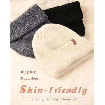 FURTALK Toddler Beanie Baby Boys Girls Beanies Kids Winter Hats Children Knit Warm Caps