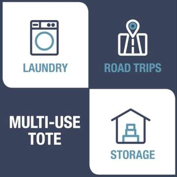 CleverMade Collapsible Laundry Caddy, Black/Charcoal, - 64L (17 Gal) Large Foldable Laundry Basket with Sturdy Pop-Up Wire Frame and Long Carry Handles - Space-Saving, Collapsible Laundry Basket, 1PK