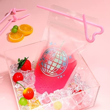 Hoolerry Disco Pouches for Drinks - Reusable Party Bags