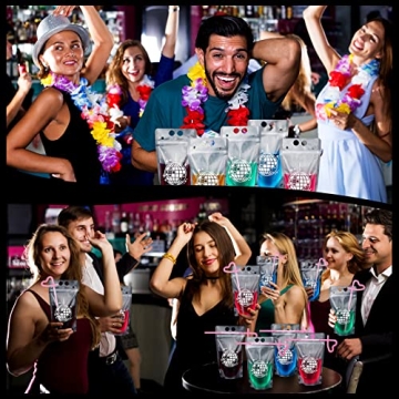Hoolerry Disco Pouches for Drinks - Reusable Party Bags