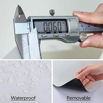 Livelynine Peel and Stick White Vinyl Flooring 12x12