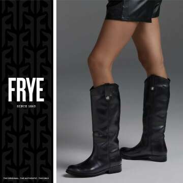 Frye Melissa Button Lug Boots for Women – Vintage Style