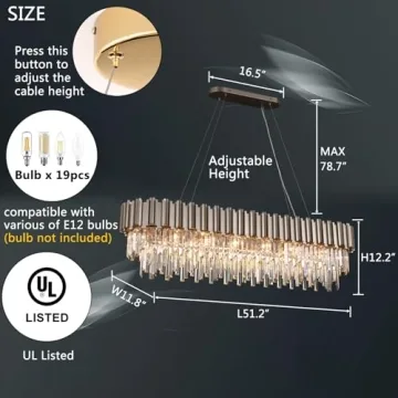 Elegantly Crafted OSAIRUOS Crystal Chandelier for Modern Homes