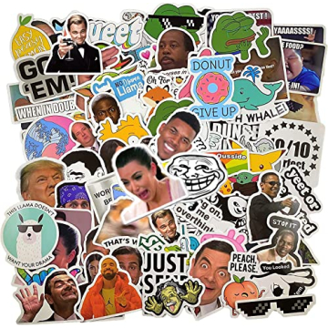 122 Pcs Funny Meme Vinyl Stickers Pack - Perfect for Personalization