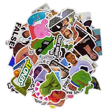 122 Pcs Funny Meme Vinyl Stickers Pack for DIY Decor