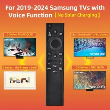 for Samsung TV Remote Replacement, for 2019-2024 Samsung Smart TV with Voice Control, for Samsung Remote Control for Smart TV. No Solarcell. 2-Year Full Warranty.
