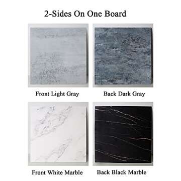 Professional BEIYANG 2-Sided Food Photography Backdrop Boards - 24x24 Inch, Waterproof Dupe