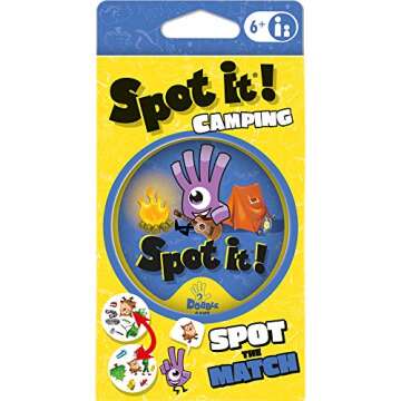 Zygomatic Spot It! Camping Card Game (Eco-Blister)| Matching Game | Fun Kids Game for Family Game Ni...
