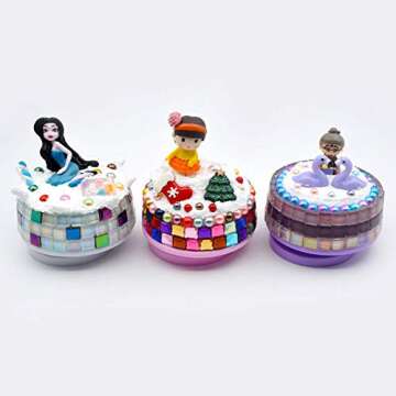 3/8'' Square Mosaic Tiles Transparent Clear Glass Tiles Bulk 200 Pieces for DIY Crafts and Home Decoration (1.0 x 1.0CM)