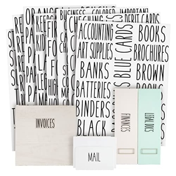 Talented Kitchen 138 Office and Craft Labels for Organizing School Supplies, Household, Work Folders...