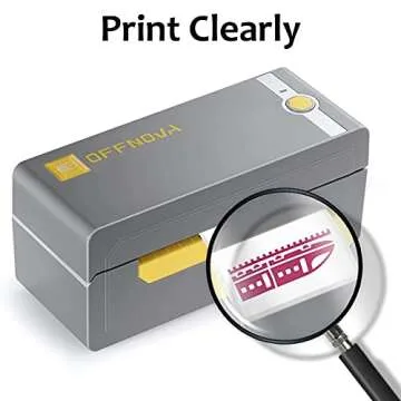 OFFNOVA 2.25” x 1.25” Thermal Direct Labels, Roll of 500 Sheets Personalized Sticker Labels, Thermal Stickers in Rose Red for DIY Home Business Shipping Packages