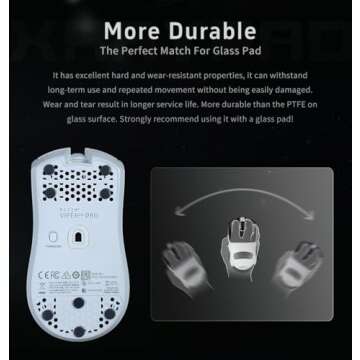 X-Raypad Obsidian Pro Mouse Skates for Speed Control Quality