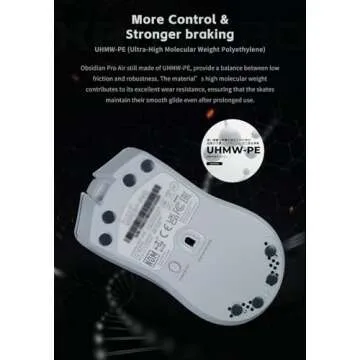 X-Raypad Obsidian Pro Mouse Skates for Speed Control Quality