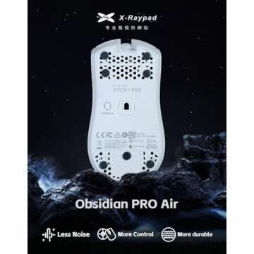 X-Raypad Obsidian Pro Mouse Skates for Speed Control Quality