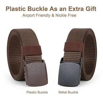 SUOSDEY Tactical Belts for Men Military Nylon Web Belt Heavy Duty Metal Buckle 1.5 Inch