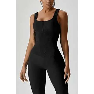 QINSEN Women's Stylish Tummy Control Jumpsuit - Perfect Fit!