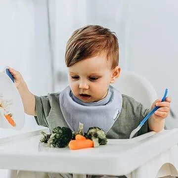 Baby Bandana Drool Bibs for Boys and Girls,Super Soft Unisex 12 Pack Absorbent Cotton Organic Bib Set for Teething and Drooling