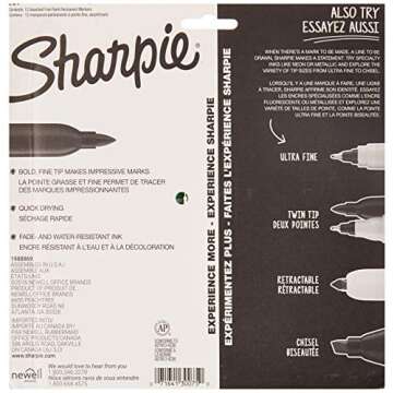 2 Packs of Sharpie Assorted Colored, Fine Point Permanent Markers, 12-Count, Total of 24 Markers