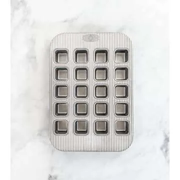 USA Pan 20-Well Bite Pan for Baking Brownies and More