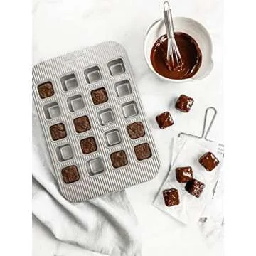 USA Pan 20-Well Bite Pan for Baking Brownies and More