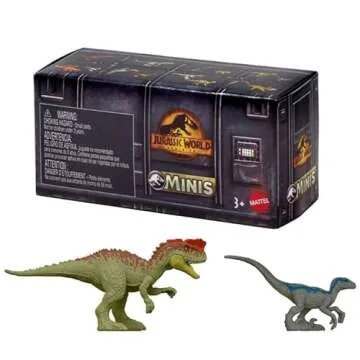Jurassic World Dominion Minis Surprise Pack Box (Pack of 3) - Exciting Dinosaur Collectibles