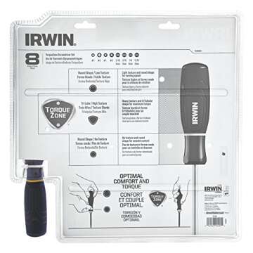 IRWIN 8 Piece Screwdriver Set for Ultimate Comfort and Ease