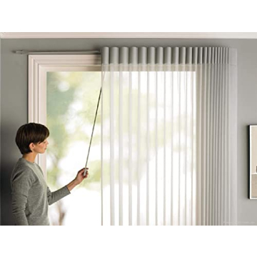 Durable Invisible Curtain Pull Rods - Jos & Haz 36" (6 Pack)