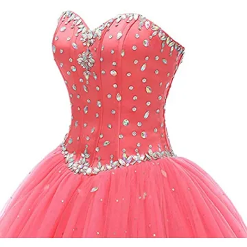 Likedpage Women's Sweetheart Ball Gown Prom Dress