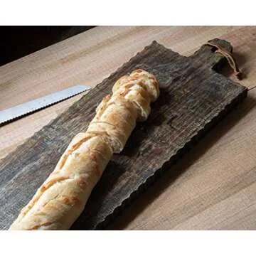 Oversized Hand-Carved Black Wood Cutting Board