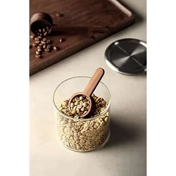 CISHNOU Wooden Coffee Ground Spoon - Eco-Friendly Kitchen Utensil