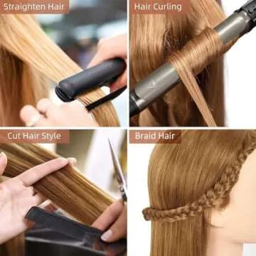 Opini Mannequin Head - 80% Human Hair 26-28" Cosmetology Tool