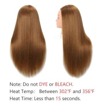 Opini Mannequin Head - 80% Human Hair 26-28" Cosmetology Tool