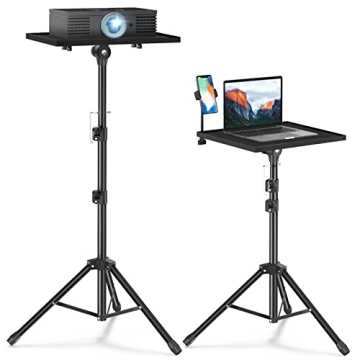 Facilife Projector Stand Tripod - Adjustable Height Projector Stand for Outdoors