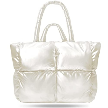 VINMIWE Stylish Puffer Tote Bag for Women, Eco-friendly and Chic
