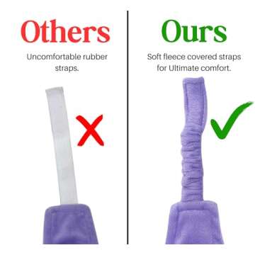 Weighted Lavender Eye Mask for Sleeping, Yoga, Dry Eyes, Headache, Migraine Relief - Great Relaxation Gifts for Mom, Dad, Women, Men - Aromatherapy Lavender Eye Pillow Gift