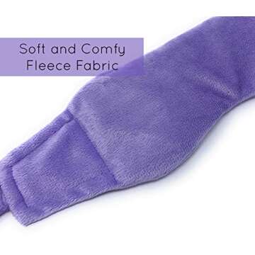 Weighted Lavender Eye Mask for Sleeping, Yoga, Dry Eyes, Headache, Migraine Relief - Great Relaxation Gifts for Mom, Dad, Women, Men - Aromatherapy Lavender Eye Pillow Gift