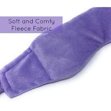 Weighted Lavender Eye Mask for Sleeping, Yoga, Dry Eyes, Headache, Migraine Relief - Great Relaxation Gifts for Mom, Dad, Women, Men - Aromatherapy Lavender Eye Pillow Gift