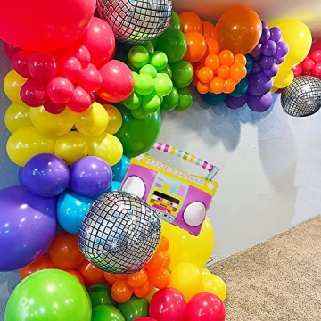 Disco Balloon Arch Kit for 80s 90s Parties