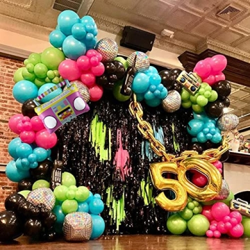 Disco Balloon Arch Kit for 80s 90s Parties