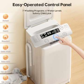 Auertech Portable Washer and Dryer Combo Set - Efficient & Compact for Apartments, RVs, Dorms